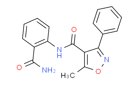 442565-10-8 | N-(2-Carbamoylphenyl)-5-methyl-3-phenyl-1,2-oxazole-4-carboxamide