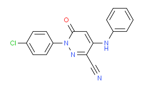 400081-66-5 | 1-(4-chlorophenyl)-6-oxo-4-(phenylamino)-1,6-dihydropyridazine-3-carbonitrile