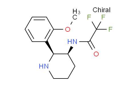 1808701-88-3 | 2,2,2-trifluoro-N-[(2S,3S)-2-(2-methoxyphenyl)piperidin-3-yl]acetamide
