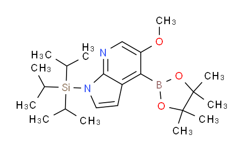 MCZ74770 | 2161304-84-1 | 5-methoxy-4-(tetramethyl-1,3,2-dioxaborolan-2-yl)-1-[tris(propan-2-yl)silyl]-1H-pyrrolo[2,3-b]pyridine