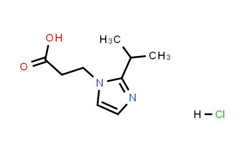 CAS No. 1052526-99-4, 3-(2-Isopropyl-1H-imidazol-1-yl)propanoic acid hydrochloride