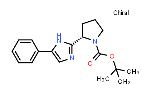 CAS No. 1252037-59-4, (S)-tert-Butyl 2-(5-phenyl-1H-imidazol-2-yl)pyrrolidine-1-carboxylate