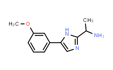CAS No. 1156299-51-2, 1-(5-(3-Methoxyphenyl)-1h-imidazol-2-yl)ethan-1-amine