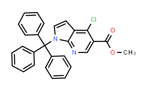CAS No. 2436537-65-2, Methyl 4-chloro-1-trityl-1H-pyrrolo[2,3-b]pyridine-5-carboxylate