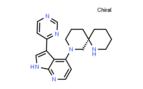 CAS No. 2284549-25-1, (6R)-8-[3-(4-嘧啶基)-1H-吡咯[2,3-b]吡啶-4-基]-1,8-二氮杂螺[5.5]十一烷