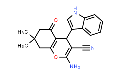 307552-88-1 | 2-Amino-4-(1h-indol-3-yl)-7,7-dimethyl-5-oxo-5,6,7,8-tetrahydro-4h-chromene-3-carbonitrile
