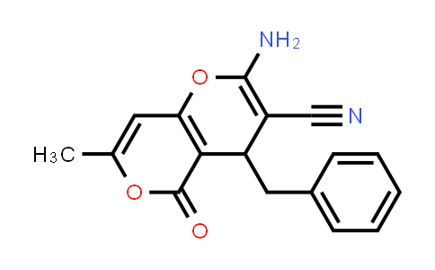 489397-49-1 | 2-Amino-4-benzyl-7-methyl-5-oxo-4H,5H-pyrano[4,3-b]pyran-3-carbonitrile
