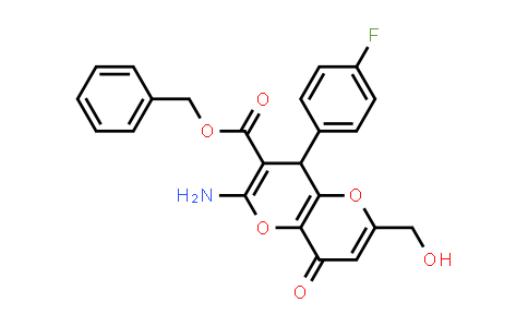 902322-68-3 | 苄基 2-氨基-4-(4-氟苯基)-6-(羟甲基)-8-氧代-4,8-二氢吡喃并[3,2-b]吡喃-3-羧酸