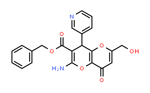 MC829822 | 902313-04-6 | Benzyl 2-amino-6-(hydroxymethyl)-8-oxo-4-(pyridin-3-yl)-4,8-dihydropyrano[3,2-b]pyran-3-carboxylate