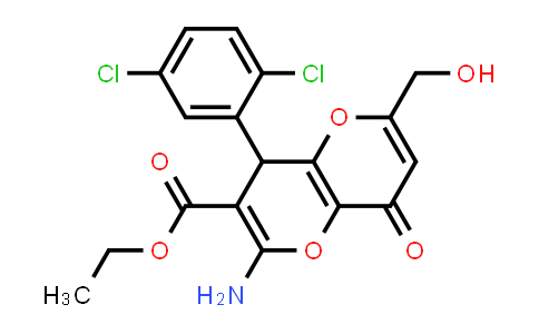 898921-46-5 | 2-氨基-4-(2,5-二氯苯基)-6-(羟甲基)-8-氧代-4,8-二氢吡喃并[3,2-b]吡喃-3-羧酸乙酯