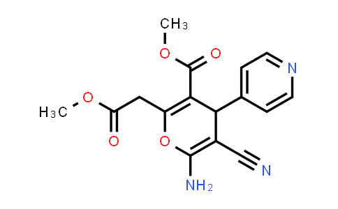 364625-91-2 | Methyl 6-amino-5-cyano-2-(2-methoxy-2-oxoethyl)-4-(pyridin-4-yl)-4H-pyran-3-carboxylate