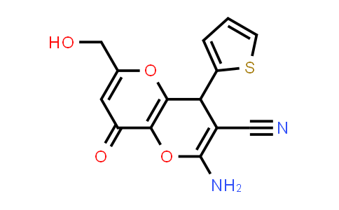 MC829832 | 625376-15-0 | 2-氨基-6-(羟甲基)-8-氧代-4-(噻吩-2-基)-4,8-二氢吡喃并[3,2-b]吡喃-3-甲腈
