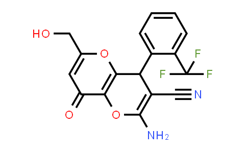 697246-16-5 | 2-Amino-6-(hydroxymethyl)-8-oxo-4-(2-(trifluoromethyl)phenyl)-4,8-dihydropyrano[3,2-b]pyran-3-carbonitrile