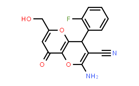 665000-66-8 | 2-Amino-4-(2-fluorophenyl)-6-(hydroxymethyl)-8-oxo-4,8-dihydropyrano[3,2-b]pyran-3-carbonitrile