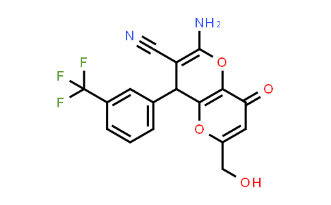 695203-79-3 | 2-Amino-6-(hydroxymethyl)-8-oxo-4-(3-(trifluoromethyl)phenyl)-4,8-dihydropyrano[3,2-b]pyran-3-carbonitrile