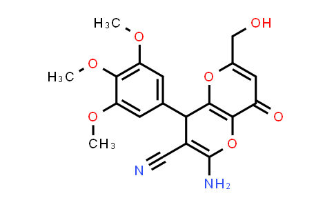 MC829855 | 625376-08-1 | 2-氨基-6-(羟甲基)-8-氧代-4-(3,4,5-三甲氧基苯基)-4,8-二氢吡喃[3,2-b]吡喃-3-甲腈