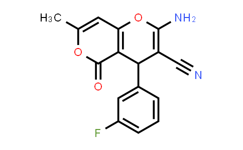 315246-15-2 | 2-Amino-4-(3-fluorophenyl)-7-methyl-5-oxo-4H,5H-pyrano[4,3-b]pyran-3-carbonitrile