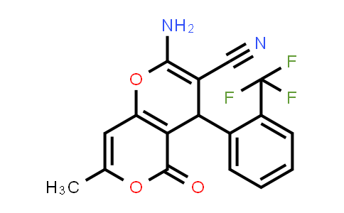 315246-01-6 | 2-Amino-7-methyl-5-oxo-4-(2-(trifluoromethyl)phenyl)-4H,5H-pyrano[4,3-b]pyran-3-carbonitrile