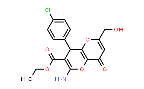 194282-66-1 | 2-氨基-4-(4-氯苯基)-6-(羟甲基)-8-氧代-4,8-二氢吡喃[3,2-b]吡喃-3-羧酸乙酯