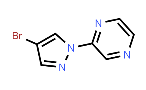 CAS No. 1183521-48-3, 2-(4-Bromo-1h-pyrazol-1-yl)pyrazine
