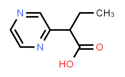 CAS No. 1341089-82-4, 2-(吡嗪-2-基)丁酸