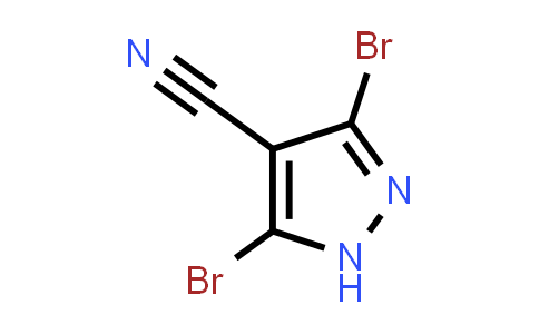 CAS No. 1703808-53-0, 3,5-Dibromo-1H-pyrazole-4-carbonitrile