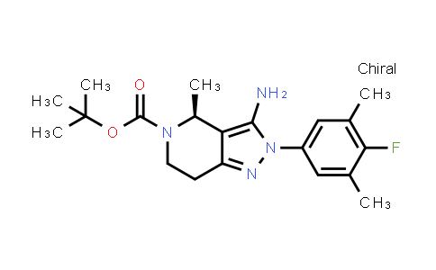 CAS No. 2212021-59-3, 叔丁基(S)-3-氨基-2-(4-氟-3,5-二甲基苯基)-4-甲基-2,4,6,7-四氢-5H-吡唑并[4,3-c]吡啶-5-羧酸酯