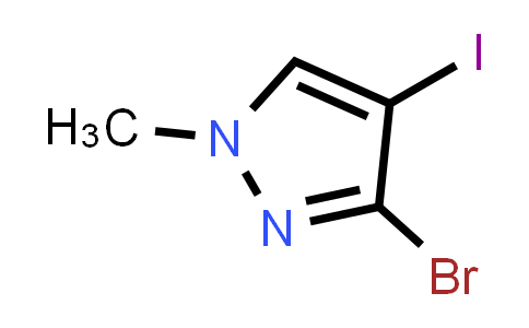 CAS No. 1619993-43-9, 3-Bromo-4-iodo-1-methyl-1H-pyrazole