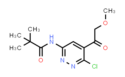 CAS No. 2452465-37-9, N-(6-Chloro-5-(2-methoxyacetyl)pyridazin-3-yl)pivalamide