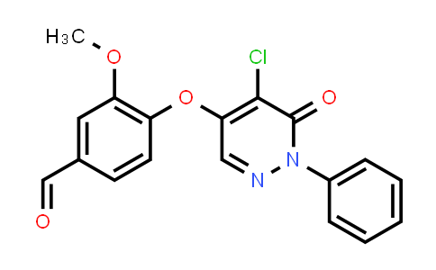 DY829912 | 839685-25-5 | 4-((5-氯-6-氧代-1-苯基-1,6-二氢哒嗪-4-基)氧基)-3-甲氧基苯甲醛