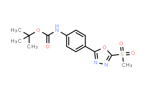 1858267-84-1 | tert-Butyl (4-(5-(methylsulfonyl)-1,3,4-oxadiazol-2-yl)phenyl)carbamate