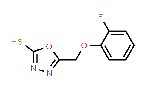 731001-99-3 | 5-((2-氟苯氧基)甲基)-1,3,4-噁二唑-2-硫醇