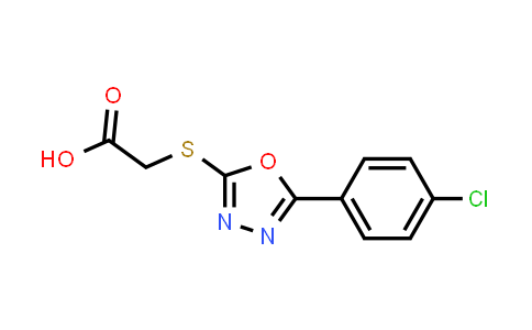 49809-28-1 | 2-[[5-(4-Chlorophenyl)-1,3,4-oxadiazol-2-yl]thio]acetic acid