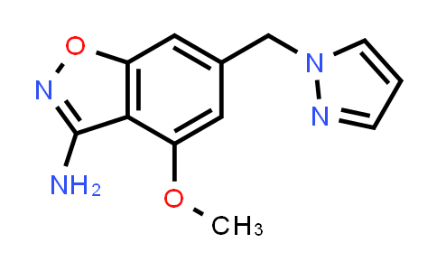 2568912-43-4 | 6-((1H-Pyrazol-1-yl)methyl)-4-methoxybenzo[d]isoxazol-3-amine