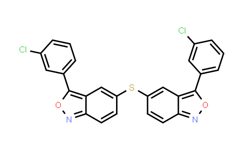 MC830238 | 439136-08-0 | Bis(3-(3-chlorophenyl)benzo[c]isoxazol-5-yl)sulfane