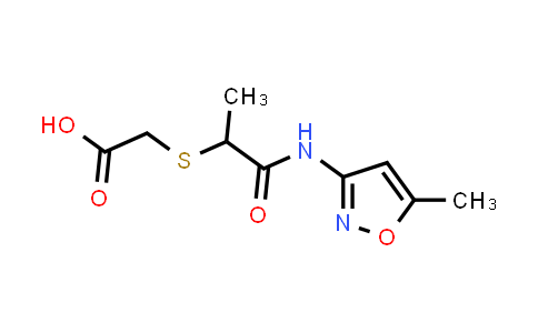 757220-90-9 | 2-({1-[(5-methyl-1,2-oxazol-3-yl)carbamoyl]ethyl}sulfanyl)acetic acid