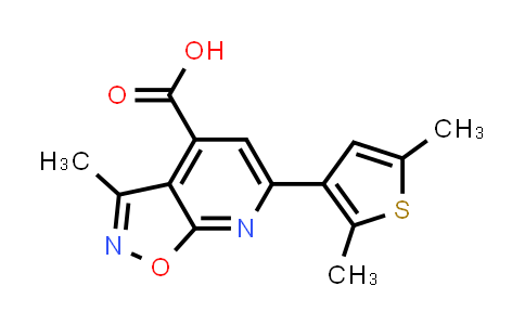 MC830306 | 900137-00-0 | 6-(2,5-二甲基噻吩-3-基)-3-甲基-[1,2]噁唑并[5,4-b]吡啶-4-羧酸