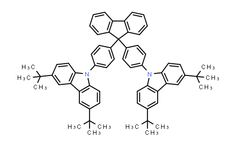 954497-15-5 | 9,9-二（4,4'-双（3-,6-二-叔丁基咔唑9H-）-苯基）-9H-芴