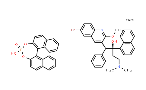 916329-20-9 | (11bR)-4-羟基二萘并[2,1-d:1',2'-f][1,3,2]二氧杂膦4-氧化物与(1R,2S)-1-(6-溴-2-甲氧基喹啉-3-基)-4-(二甲氨基)-2-(萘-1-基)-1-苯基丁-2-醇(1:1)