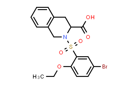 1008962-07-9 | 2-(5-Bromo-2-ethoxybenzenesulfonyl)-1,2,3,4-tetrahydroisoquinoline-3-carboxylic acid