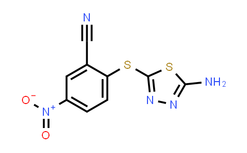175135-68-9 | 2-((5-Amino-1,3,4-thiadiazol-2-yl)thio)-5-nitrobenzonitrile
