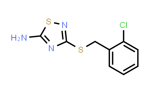 447414-55-3 | 3-[[(2-Chlorophenyl)methyl]thio]-1,2,4-thiadiazol-5-amine