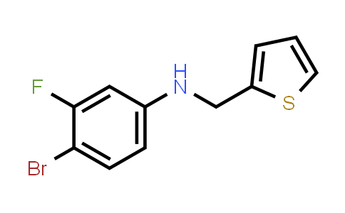 CAS No. 1480547-81-6, 4-Bromo-3-fluoro-N-(thiophen-2-ylmethyl)aniline