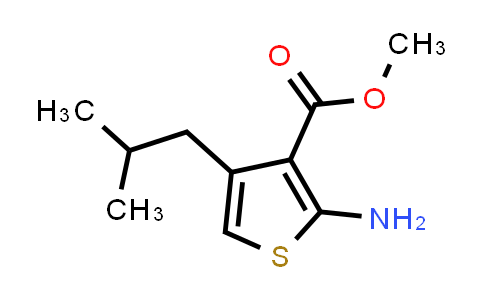 CAS No. 183562-37-0, Methyl 2-amino-4-isobutylthiophene-3-carboxylate