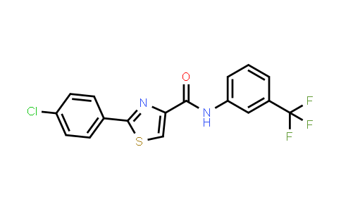 303998-34-7 | 2-(4-Chlorophenyl)-N-(3-(trifluoromethyl)phenyl)thiazole-4-carboxamide