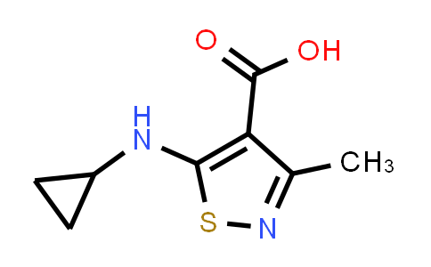 926271-61-6 | 5-(Cyclopropylamino)-3-methyl-1,2-thiazole-4-carboxylic acid
