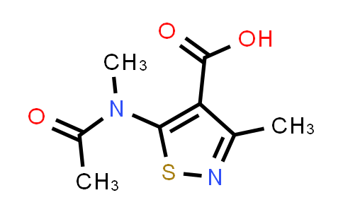 DY831174 | 1521168-62-6 | 3-甲基-5-(N-甲基乙酰胺基)异噻唑-4-羧酸