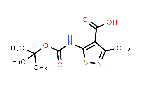DY831178 | 1179765-94-6 | 5-((Tert-butoxycarbonyl)amino)-3-methylisothiazole-4-carboxylic acid