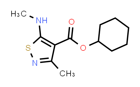1485276-25-2 | Cyclohexyl 3-methyl-5-(methylamino)isothiazole-4-carboxylate