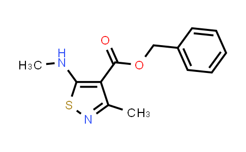 923810-50-8 | Benzyl 3-methyl-5-(methylamino)isothiazole-4-carboxylate